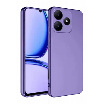 Lopard Realme C61 Kılıf First Silikon - Lila