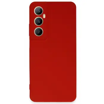 Lopard Realme C65 Kılıf First Silikon - Kırmızı