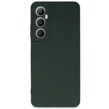 Lopard Realme C65 Kılıf First Silikon - Koyu Yeşil