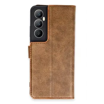 Lopard Realme C65 Kılıf Trend S Plus Kapaklı Kılıf - Taba