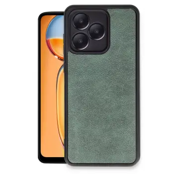 Lopard Realme Note 50 4g Kılıf Aras Deri Kapak - Koyu Yeşil