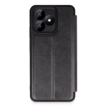 Lopard Realme Note 50 4g Kılıf Flip Cover - Siyah