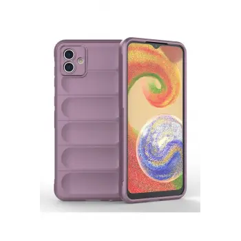 Lopard Samsung Galaxy A04 Kılıf Optimum Silikon - Mor