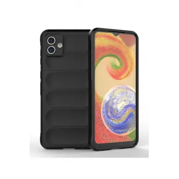 Lopard Samsung Galaxy A04 Kılıf Optimum Silikon - Siyah