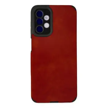 Lopard Samsung Galaxy A04s Kılıf Loop Deri Silikon - Kırmızı