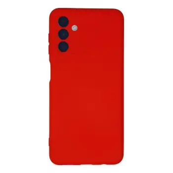 Lopard Samsung Galaxy A04s Kılıf Nano İçi Kadife Silikon - Kırmızı