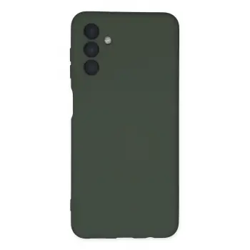 Lopard Samsung Galaxy A04s Kılıf Nano İçi Kadife Silikon - Koyu Yeşil