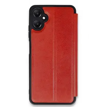 Lopard Samsung Galaxy A05 Kılıf Flip Cover - Kırmızı