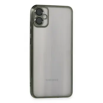 Lopard Samsung Galaxy A05 Kılıf Razer Lensli Silikon - Yeşil