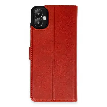 Lopard Samsung Galaxy A05 Kılıf Trend S Plus Kapaklı Kılıf - Kırmızı