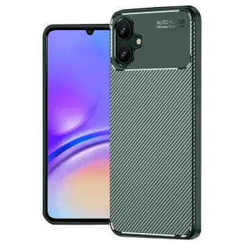 Lopard Samsung Galaxy A06 Kılıf Auto Focus Karbon Kapak - Koyu Yeşil