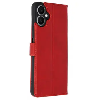 Lopard Samsung Galaxy A06 Kılıf Trend S Plus Kapaklı Kılıf - Kırmızı