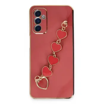 Lopard Samsung Galaxy A14 4g Kılıf Esila Silikon - Kırmızı