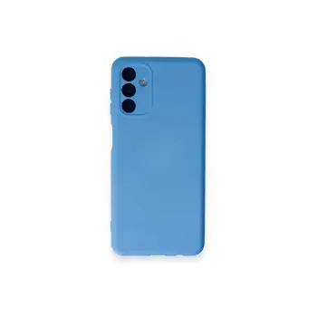 Lopard Samsung Galaxy A14 4g Kılıf Nano İçi Kadife Silikon - Mavi