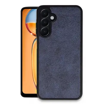 Lopard Samsung Galaxy A15 4g Kılıf Aras Deri Kapak - Lacivert