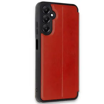 Lopard Samsung Galaxy A16 5g Kılıf Flip Cover - Kırmızı