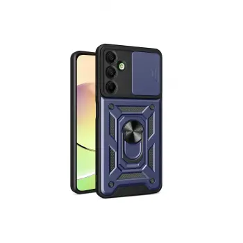 Lopard Samsung Galaxy A16 5g Kılıf Pars Lens Yüzüklü Silikon - Lacivert