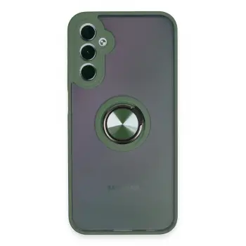 Lopard Samsung Galaxy A24 4g Kılıf Montreal Yüzüklü Silikon Kapak - Yeşil