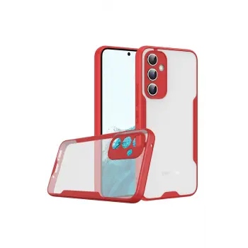 Lopard Samsung Galaxy A24 4g Kılıf Platin Silikon - Kırmızı