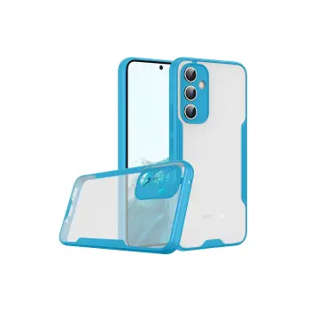 Lopard Samsung Galaxy A24 4g Kılıf Platin Silikon - Mavi