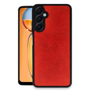 Lopard Samsung Galaxy A25 5g Kılıf Aras Deri Kapak - Kırmızı