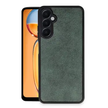 Lopard Samsung Galaxy A25 5g Kılıf Aras Deri Kapak - Koyu Yeşil