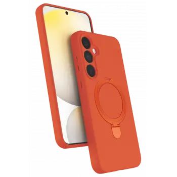 Lopard Samsung Galaxy A25 5g Regal Magsafe Standlı Kapak - Turuncu