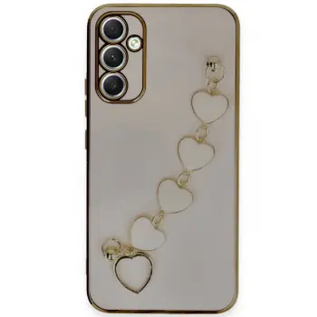 Lopard Samsung Galaxy A34 5g Kılıf Esila Silikon - Pudra