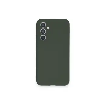 Lopard Samsung Galaxy A34 5g Kılıf Nano İçi Kadife Silikon - Koyu Yeşil