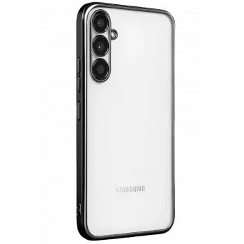 Lopard Samsung Galaxy A34 5g Kılıf Razer Lensli Silikon - Siyah