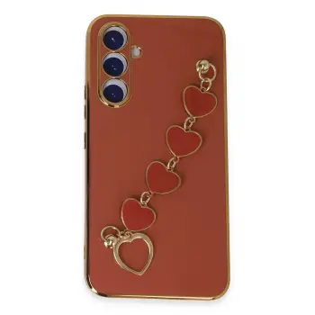 Lopard Samsung Galaxy A54 5g Kılıf Esila Silikon - Kırmızı