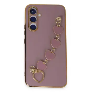 Lopard Samsung Galaxy A54 5g Kılıf Esila Silikon - Mor