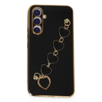 Lopard Samsung Galaxy A54 5g Kılıf Esila Silikon - Siyah