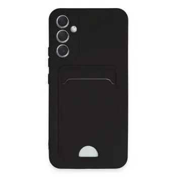 Lopard Samsung Galaxy A54 5g Kılıf Kelvin Kartvizitli Silikon - Siyah