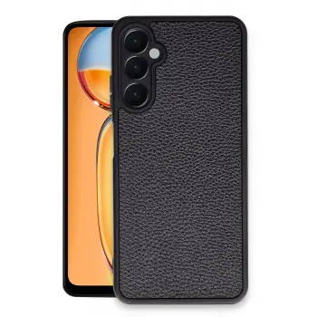 Lopard Samsung Galaxy A55 5g Kılıf Aras Deri Kapak - Siyah