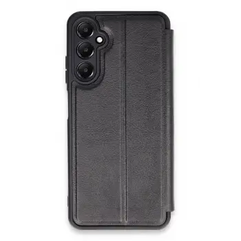 Lopard Samsung Galaxy A55 5g Kılıf Flip Cover - Siyah