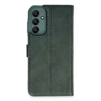 Lopard Samsung Galaxy M15 Kılıf Trend S Plus Kapaklı Kılıf - Yeşil