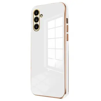 Lopard Samsung Galaxy M15 Kılıf Volet Silikon - Beyaz