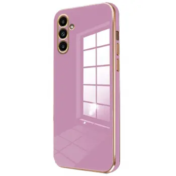 Lopard Samsung Galaxy M15 Kılıf Volet Silikon - Mor