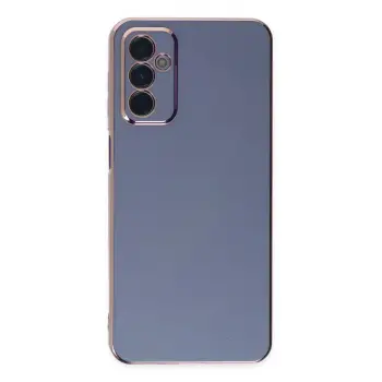 Lopard Samsung Galaxy M23 Kılıf Volet Silikon - Mavi