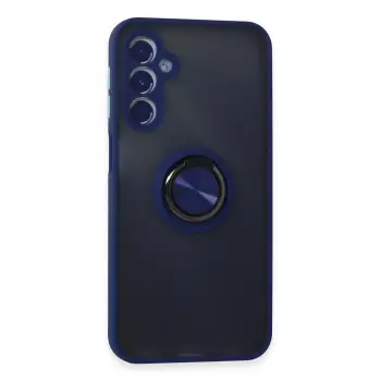 Lopard Samsung Galaxy M34 5g Kılıf Montreal Yüzüklü Silikon Kapak - Lacivert