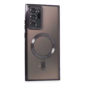 Lopard Samsung Galaxy Note 20 Ultra Kılıf Kross Magneticsafe Kapak - Mor