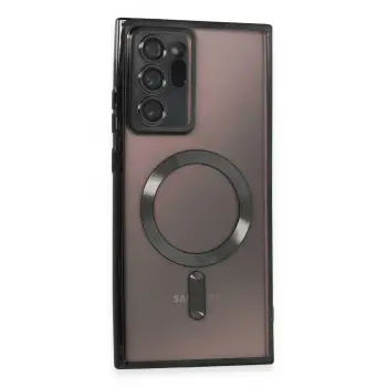 Lopard Samsung Galaxy Note 20 Ultra Kılıf Kross Magneticsafe Kapak - Siyah