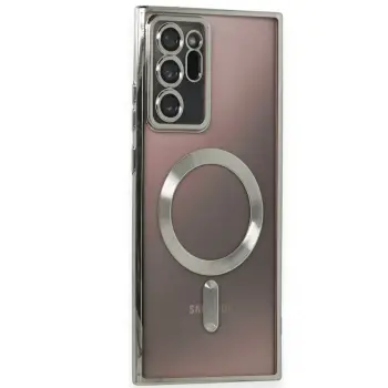 Lopard Samsung Galaxy Note 20 Ultra Kılıf Kross Magneticsafe Kapak - Titan Gri