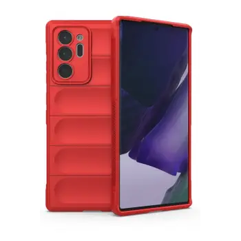 Lopard Samsung Galaxy Note 20 Ultra Kılıf Optimum Silikon - Kırmızı