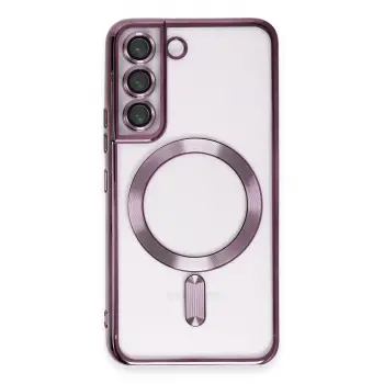 Lopard Samsung Galaxy S22 Kılıf Kross Magneticsafe Kapak - Mor