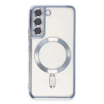 Lopard Samsung Galaxy S22 Kılıf Kross Magneticsafe Kapak - Sierra Blue