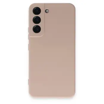 Lopard Samsung Galaxy S22 Kılıf Nano İçi Kadife Silikon - Pudra