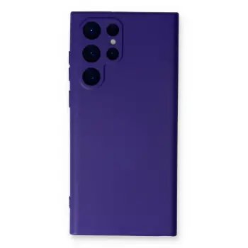 Lopard Samsung Galaxy S22 Ultra Kılıf Nano İçi Kadife Silikon - Mor