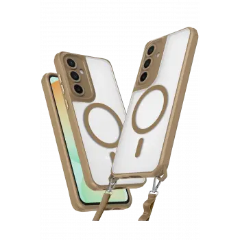 Lopard Samsung Galaxy S23 Fe Kılıf Enka Magsafe Silikon Kılıf - Desert